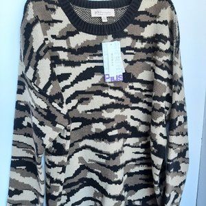 Philosophy Women's Green Camouflage Sweater Plus Size 1X